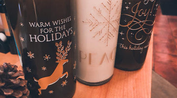 Custom Etched Holiday Candles!