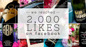 We reached 2,000 Likes!  Here's your $20 etched wine ...