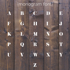 Modern Monogram