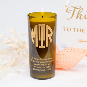 Original Monogram Personalized Candle