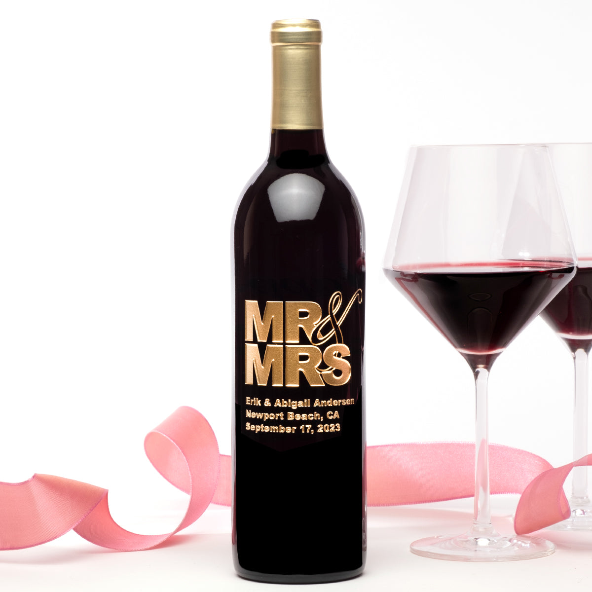 Mrs and mr wine glasses deals