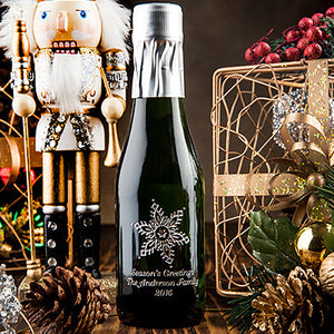Snowflake Winter Wedding Etched Favor Sets