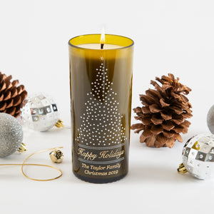 Starry Pine Personalized Candle